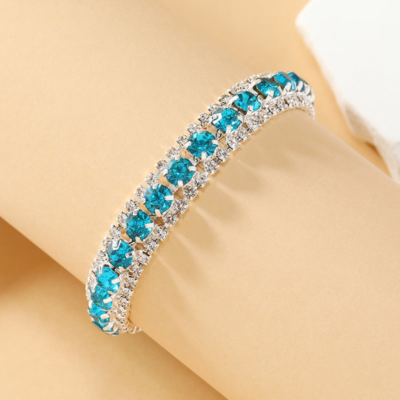 Wholesale Multicolor Crystal Bohemian Alloy Bracelet